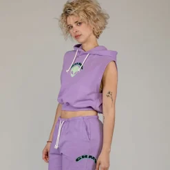 Grimey Sudadera Capucha Ufollow Girl - Lilac | Spring 23 Discount