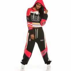 Grimey Sudadera Chica Ubiquity Crop Hoodie Fw20 Black Fashion