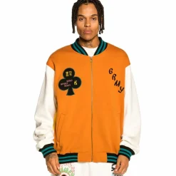 Grimey Sudadera "Destroy All Fear" Zip Crewneck - Brick | Fall 21 Outlet