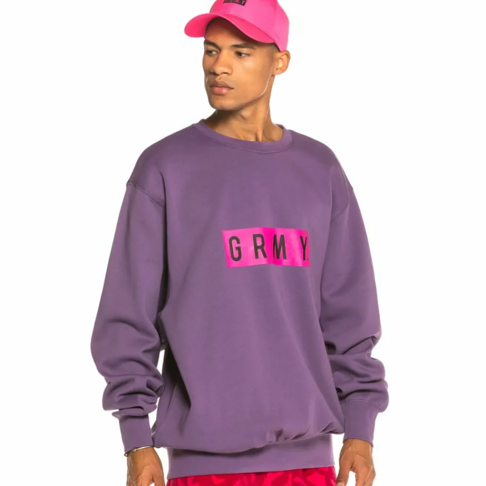 Grimey Sudadera Flying Saucer Crewneck Fw19 Purple Fashion