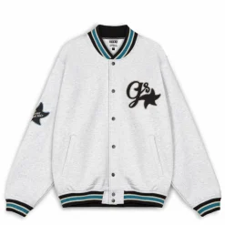 Grimey Sudadera Madrid Fleece Button Heavyweight - Sport Grey | Fw23 Hot