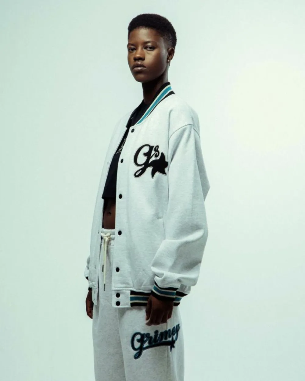 Grimey Sudadera Madrid Fleece Button Heavyweight - Sport Grey | Fw23 Hot