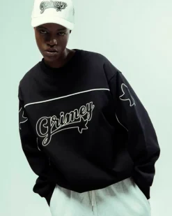 Grimey Sudadera Madrid Heavyweight Vintage - Black | Fw23 Flash Sale