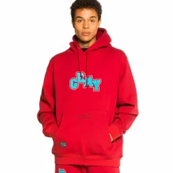Grimey Sudadera "Singgang Junction" Hoodie - Red | Fall 21 Sale