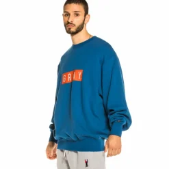Grimey Sudadera Steez Crewneck Fw20 Blue Discount
