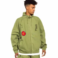 Grimey Track Jacket "Glorified" - Green| Spring 22 Cheap