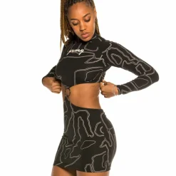 Grimey Vestido Chica "Strange Fruit All Over Print" - Black | Spring 21 Store